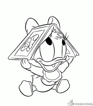 Baby 1 kleurplaat om te printen en kleuren