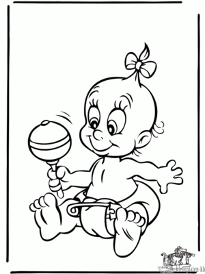 Baby 14 kleurplaat om te printen en kleuren