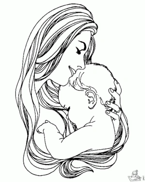 Baby 18 kleurplaat om te printen en kleuren