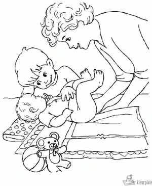 Baby 45 kleurplaat om te printen en kleuren