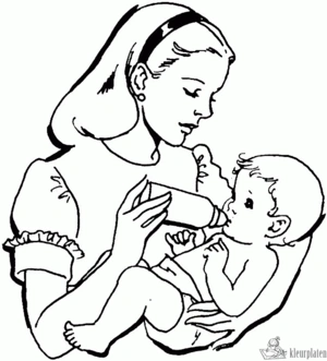 Baby 54 kleurplaat om te printen en kleuren