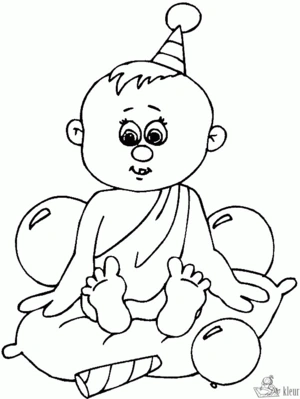Baby 73 kleurplaat om te printen en kleuren