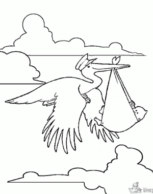 Baby 8 kleurplaat om te printen en kleuren