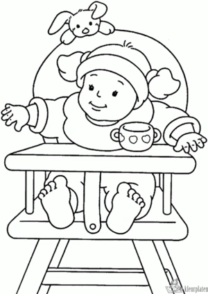 Baby 86 kleurplaat om te printen en kleuren