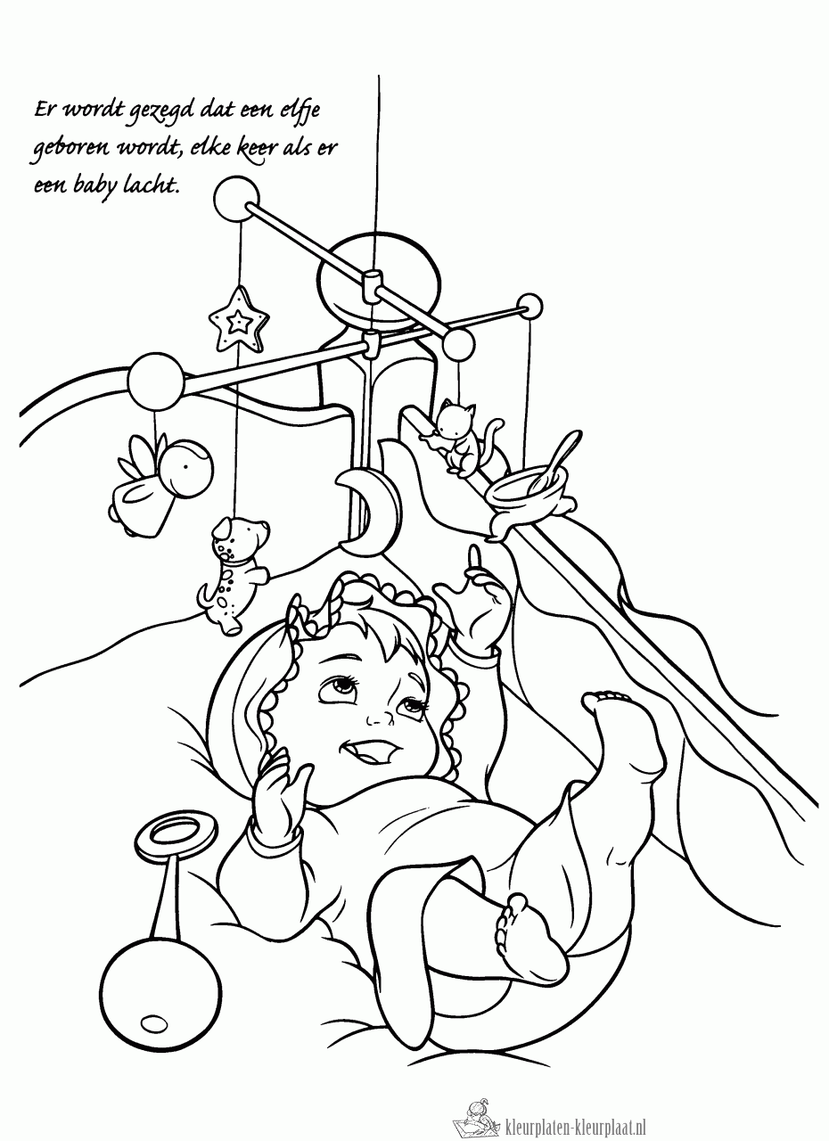 Baby 9 kleurplaat