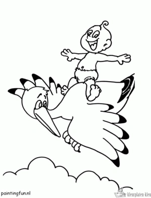 Baby 92 kleurplaat om te printen en kleuren