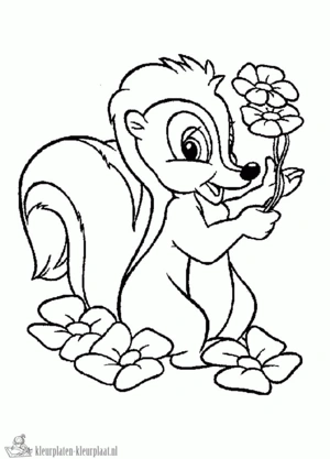 Bambi 10 kleurplaat om te printen en kleuren