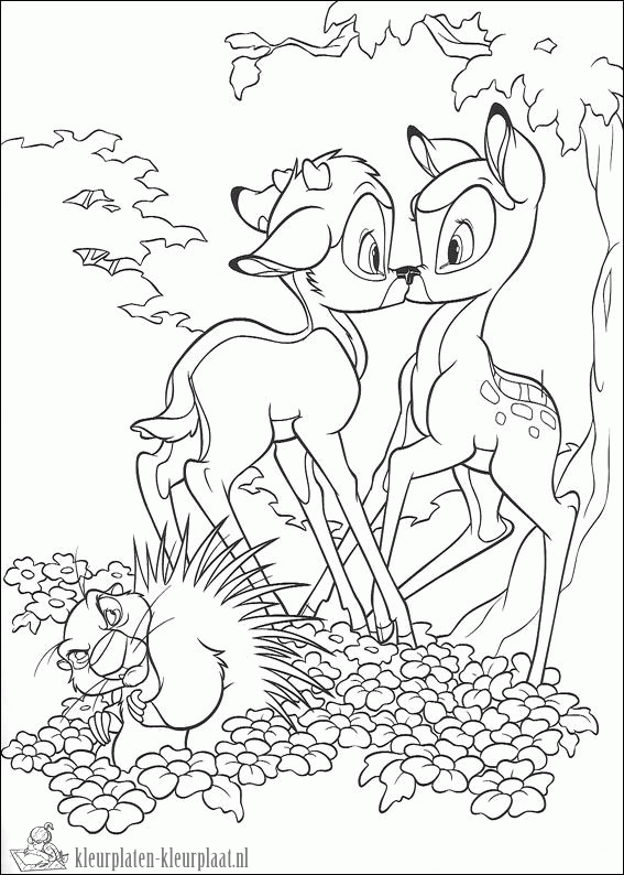 Bambi 17 kleurplaat