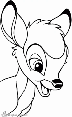 Bambi 19 kleurplaat om te printen en kleuren