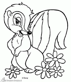 Bambi 28 kleurplaat om te printen en kleuren