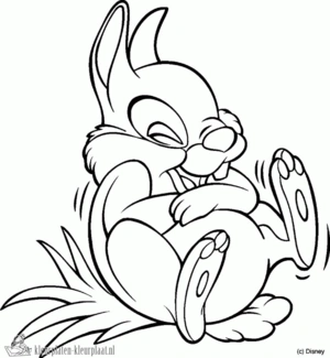 Bambi 7 kleurplaat om te printen en kleuren