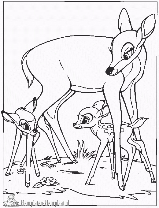 Bambi 8 kleurplaat