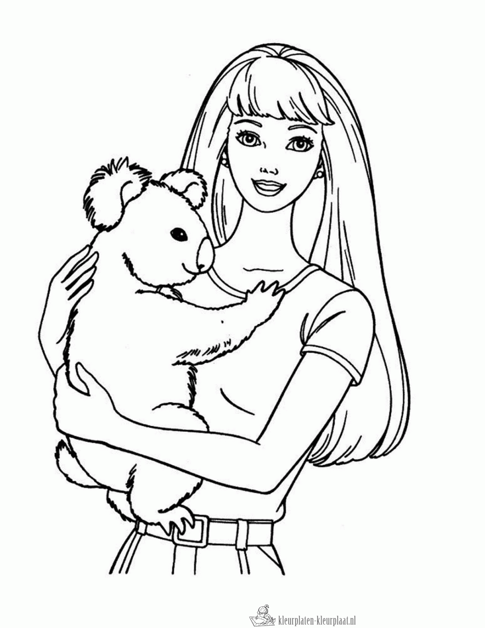 Barbie 26 kleurplaat