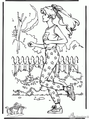 Barbie 39 kleurplaat om te printen en kleuren