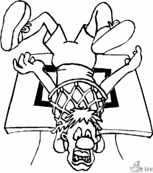 Basketbal 11 kleurplaat om te printen en kleuren