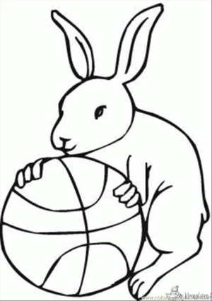 Basketbal 33 kleurplaat om te printen en kleuren