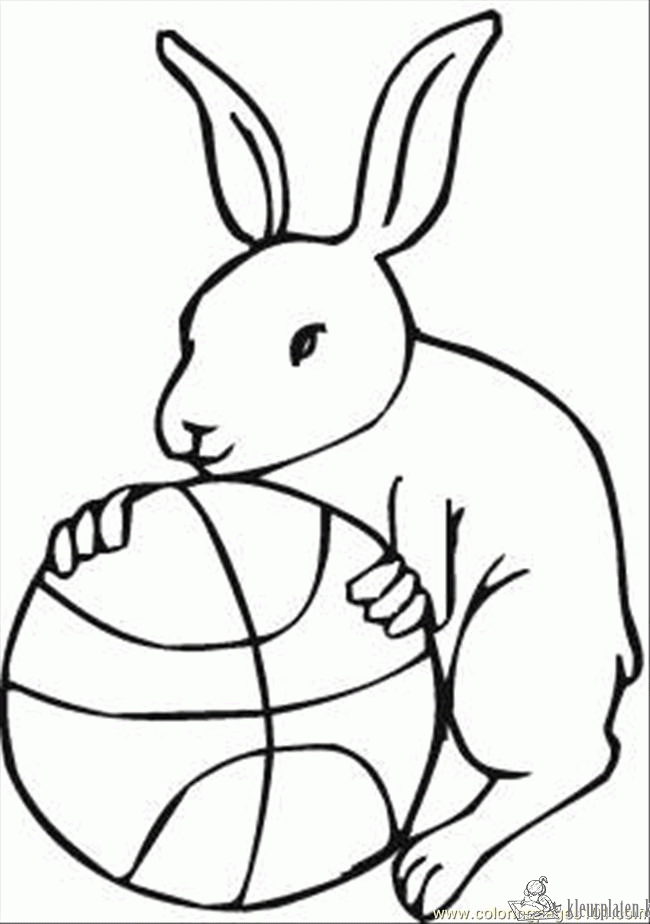 Basketbal 33 kleurplaat