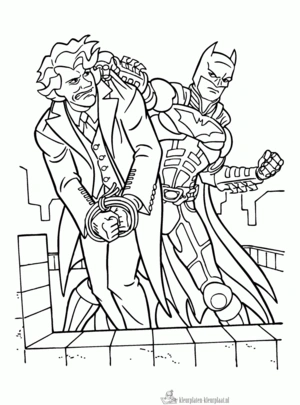 Batman 102 kleurplaat om te printen en kleuren