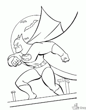 Batman 28 kleurplaat om te printen en kleuren