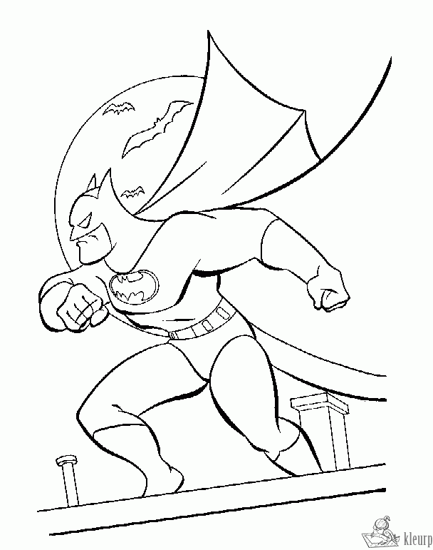 Batman 28 kleurplaat