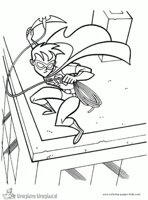 Batman 36 kleurplaat om te printen en kleuren