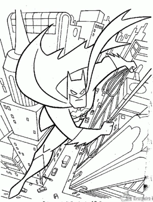Batman 39 kleurplaat om te printen en kleuren