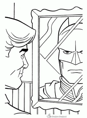 Batman 44 kleurplaat om te printen en kleuren