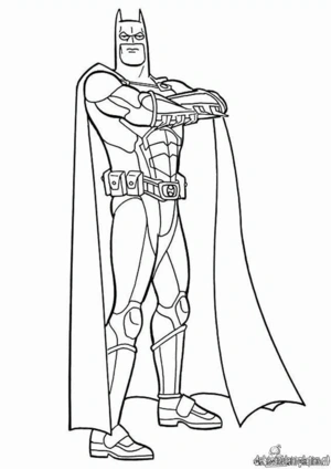 Batman 46 kleurplaat om te printen en kleuren