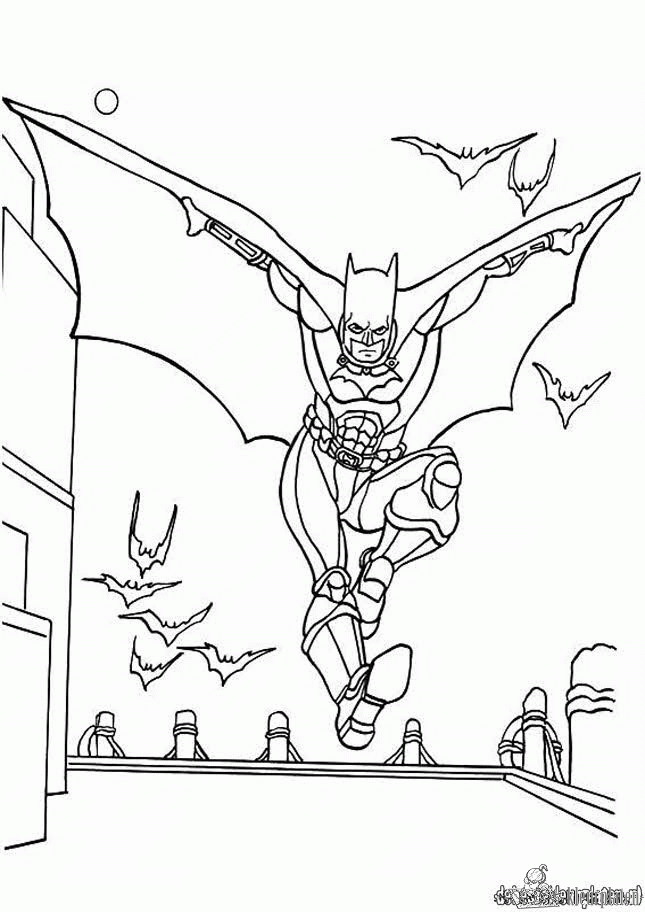 Batman 49 kleurplaat