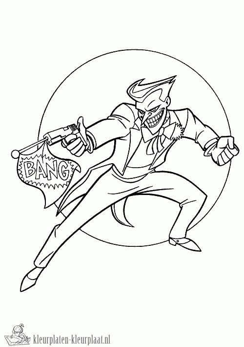 Batman 56 kleurplaat