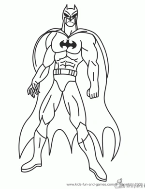 Batman 64 kleurplaat om te printen en kleuren