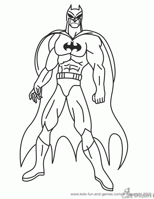 Batman 64 kleurplaat