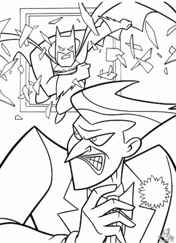 Batman 71 kleurplaat