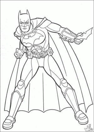 Batman 75 kleurplaat om te printen en kleuren