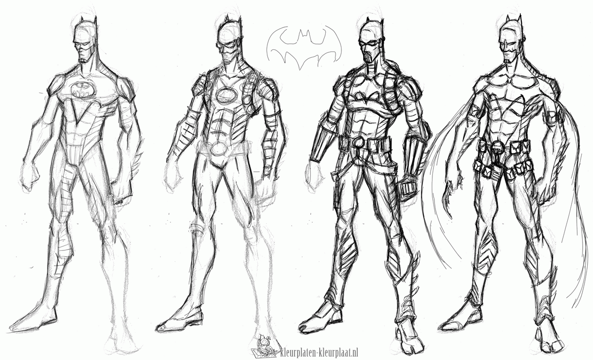 Batman 92 kleurplaat