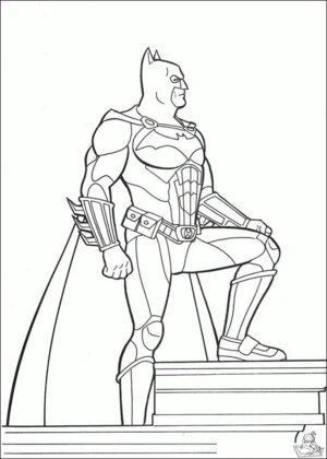 Batman 93 kleurplaat om te printen en kleuren