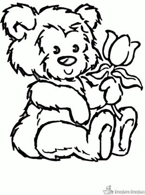 Beer 11 kleurplaat om te printen en kleuren