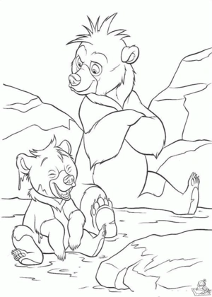 Beer 13 kleurplaat om te printen en kleuren