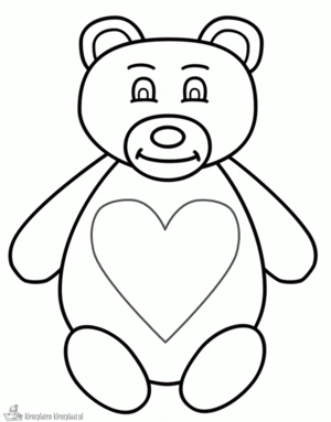 Beer 27 kleurplaat om te printen en kleuren