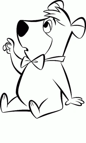 Beer 42 kleurplaat om te printen en kleuren