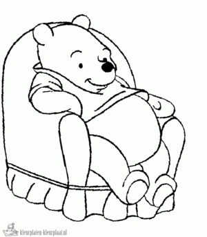 Beer 46 kleurplaat om te printen en kleuren