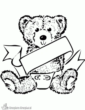 Beer 47 kleurplaat om te printen en kleuren