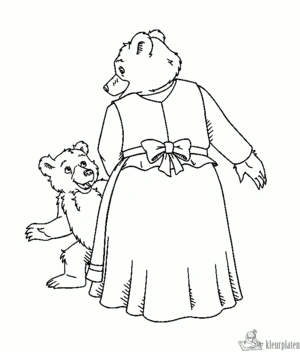 Beer 70 kleurplaat om te printen en kleuren