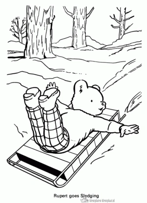 Beer 75 kleurplaat om te printen en kleuren