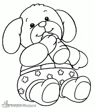 Beer 8 kleurplaat om te printen en kleuren