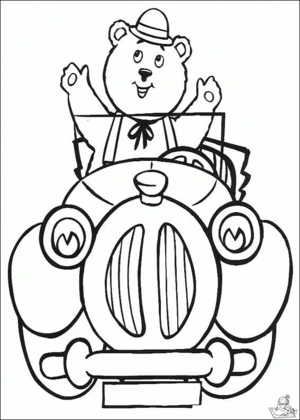 Beer 90 kleurplaat om te printen en kleuren