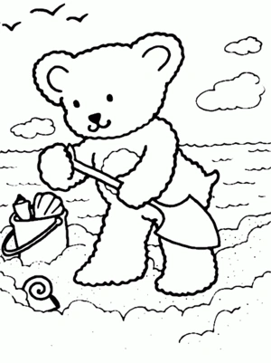 Beer 91 kleurplaat om te printen en kleuren