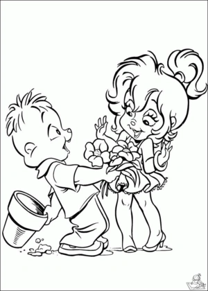 Bloemen 23 kleurplaat om te printen en kleuren