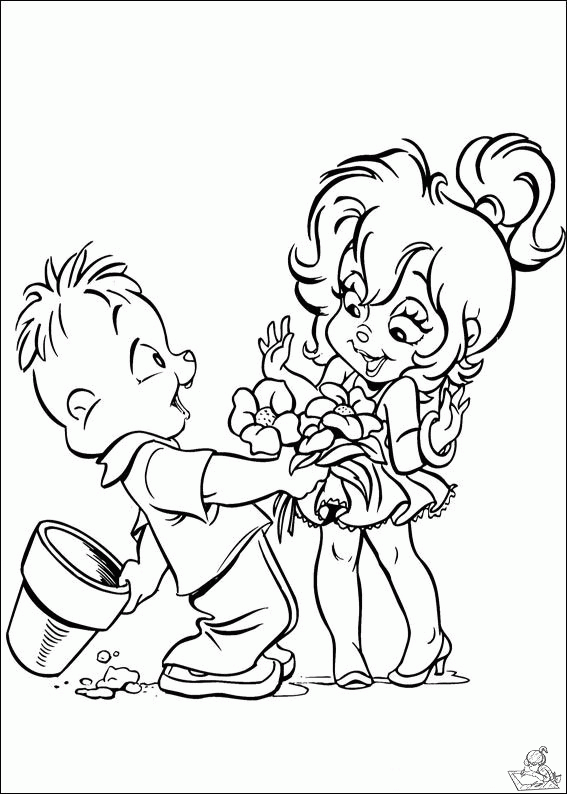 Bloemen 23 kleurplaat