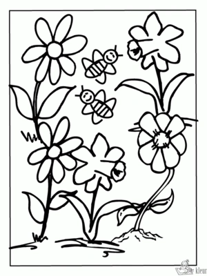 Bloemen 27 kleurplaat om te printen en kleuren